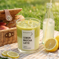Bougies parfumées en cire de soja, gelée aromatique, logo personnalisé, faites à la main, naturelles, écologiques, longue durée, pour fêtes, décoration intérieure, cadeaux, vente en gros