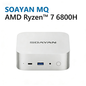 Mini PC AMD Ryzen 5 <span class=keywords><strong>6600H</strong></span> LPDDR5 SSD M.2 NVMe PCIe3.0 SSD Triple Pantalla 4K WiFi6 BT5.2 Windows 11 Pro Linux - Product Image 1