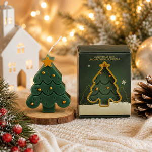 Bougie parfumée <span class=keywords><strong>d</strong></span>écorative <span class=keywords><strong>pour</strong></span> arbre de Noël vert, <span class=keywords><strong>d</strong></span>écoration de maison <span class=keywords><strong>pour</strong></span> les fêtes, bougie aromatique, coffret cadeau <span class=keywords><strong>pour</strong></span> les célébrations saisonnières - Product Image 1