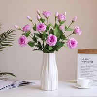 Nouvelle fleur artificielle haut de gamme au toucher réel, hydratante, en forme de ballon, pour la décoration intérieure, arrangement floral, fleur de simulation en forme de ballon