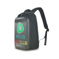 Mochila inteligente LED impermeable, personalizada, a la moda, con pantalla Digital de píxeles personalizable