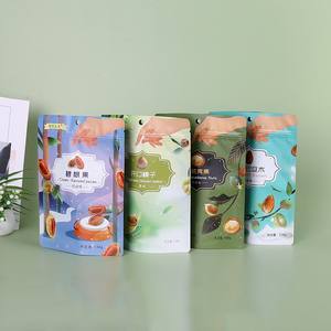 Digital Print Matte Finish Stand up Doypack Aluminum Foil Package <b>Food</b> Snack red date Packaging <b>Reusable</b> Ziplock <b>Pouch</b> Bags - Product Image 3