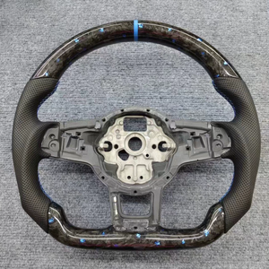 Volante de fibra de carbono personalizado apto para Volkswagen Golf7.5 Mk7 GTI Golf6 Golf7 GTS MK5 MK6 Polo GTD GTE GLI <span class=keywords><strong>R</strong></span>-<span class=keywords><strong>Line</strong></span> <span class=keywords><strong>R</strong></span> CC JETTA - Product Image 2