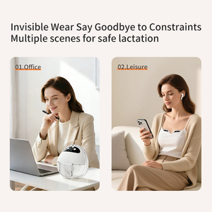 Tire-lait portable silencieux de qualité hospitalière avec 4 modes et 12 niveaux, écran LED, longue autonomie de la batterie et embout de 27 mm - Product Image 6