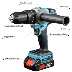 เครื่องเจาะแบบพกพา รุ่น F FDZ-8-1 ดีไซน์ใหม่ เครื่องมือไฟฟ้า 500w 13 มม. สว่านมือ สว่านกระแทก - Product Image 4