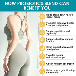 OEM 120 Billion CFU Probiotics Softgel Capsule 36 Cepas <span class=keywords><strong>Prebiotics</strong></span> Suplemento de Enzima Digestiva para Ultimate Gut Health Support - Product Image 4