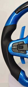 Funda de Volante de Cuero Genuino Cosida a Mano, Ajuste Delgado, No Bloquea los Botones, Compatible con <span class=keywords><strong>BMW</strong></span> 325li 530li X3 X5 Mini Cooper - Product Image 5