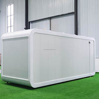 Maison conteneur préfabriquée 20/40 pieds, type Apple Cabin Capsule, avec salle de bain et chambre, pour hôtel, villa, café