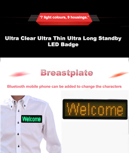 Tùy chỉnh mới 5-<span class=keywords><strong>Word</strong></span> <span class=keywords><strong>LED</strong></span> ánh sáng Huy hiệu lăn từ rượu con giấy phép lái xe tấm đơn sắc màu đỏ hiển thị nhà máy bán buôn - Product Image 6