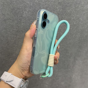Dele <span class=keywords><strong>agua</strong></span> corrugado <span class=keywords><strong>verde</strong></span> silicona borde suave funda de teléfono móvil para <span class=keywords><strong>iPhone</strong></span> 16promax Niche 14 13 Advanced Sense <span class=keywords><strong>12</strong></span> funda - Product Image 1