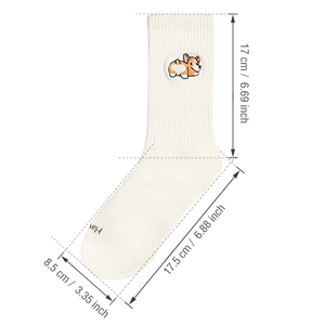 Miễn Phí Mock-up Bông Con Chó Thêu Vớ Phi Hành Đoàn Phụ Nữ Thể Thao Tùy Chỉnh Mens Vớ - Product Image 2