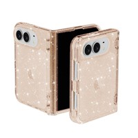 Coque de téléphone portable antichoc avec paillettes, en TPU rigide et PC, pour iPhone Duo