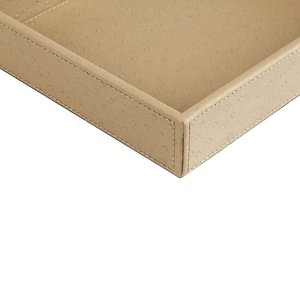 Plateau <span class=keywords><strong>de</strong></span> rangement pour bureau, organisateur en cuir PU, plateau <span class=keywords><strong>de</strong></span> chevet, plateau <span class=keywords><strong>de</strong></span> coiffeuse, boîte à monnaie, organisateur <span class=keywords><strong>de</strong></span> rangement pour clés et bijoux - Product Image 4