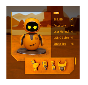 JLM eilik giáng sinh món quà mới đến dễ thương vui vẻ màu vàng cảm xúc tương tác Robot đồ chơi thông minh đồng hành thú cưng Robot Wifi kích hoạt - Product Image 2