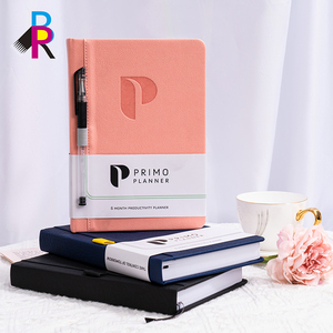 Индивидуальный логотип для студентов A5 A6 водонепроницаемый планировщик в твердом переплете PU книжные журналы с ручкой - Product Image 5