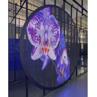 Écran LED transparent SMD couleur pleine gamme P25 pour extérieur, luminosité 5000 cd, garantie 2 ans, pour murs vidéo publicitaires