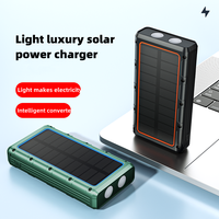 Chargeur de téléphone sans fil portable ultra-mince Li-Polymère 10000mAh haute capacité, lampe de camping, banque d'alimentation solaire extérieure – Offre Spéciale