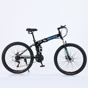 Vélo de montagne pliable Mytoys 27,5 pouces, cadre en aluminium à suspension intégrale, vitesses, vélo de cyclisme en plein air - Product Image 1