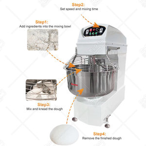 Pétrin à Spirale Professionnel pour Boulangerie et Pizzeria 5kg <span class=keywords><strong>20kg</strong></span> 30kg 50kg - Product Image 3
