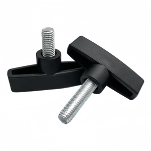 Đồ Nội Thất T Hình Dạng Tam Giác ABS Nhựa Kẹp 2 Cánh Tay Bakelite Tay Knob M6 Threaded Rod 5/16 3/<span class=keywords><strong>8</strong></span> 1/2 - Product Image 4