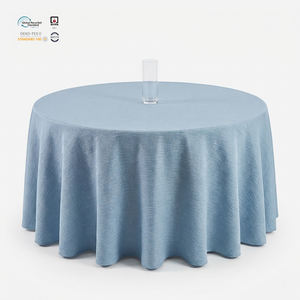 Mantel de Poliéster Jacquard Damasco Borgoña Premium de 6 pies, Impermeable y Ecológico, Personalizable para Restaurantes - Product Image 1