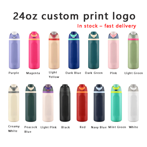 Botellas de agua personalizadas de 28oz, 24oz, 19oz, 16oz, de acero inoxidable, con apertura a una mano, libres de BPA, fabricante de botellas de agua de acero inoxidable. - Product Image 3