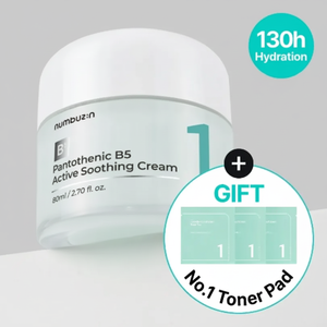 Pour Numbuzin 80mL Ensemble spécial Crème apaisante active pantothénique B5 de haute qualité avec 6P Pad No. 1 Skin Toner - Product Image 2