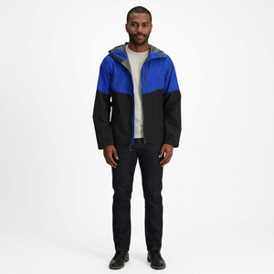 New Design Casual Outdoor <b>Jacket</b> Winter Rain <b>Jacket</b> with Zipper Closure Windproof and <b>Waterproof</b> Thin Windbreaker - Product Image 1