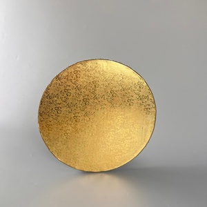 Sunshine Wholesale Custom <b>Grease</b> Resistant Personalized Gold Foil Cake Board Hot Selling Board Gold Corrugated Cake Base Board - Product Image 2