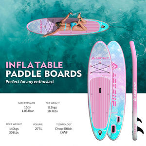 Planche de paddle gonflable SUP 10,6' x 32" x 6" en gros, OEM, polyvalente et stable, pour le tourisme, directement de l'usine - Product Image 2