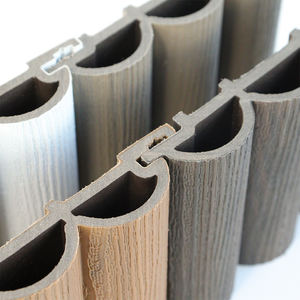 Revêtement mural moderne WPC pour l'extérieur Panneau en bois semi-circulaire imperméable facile à l'extérieur <span class=keywords><strong>Jardin</strong></span> composite en plastique co-extrusion - Product Image 3