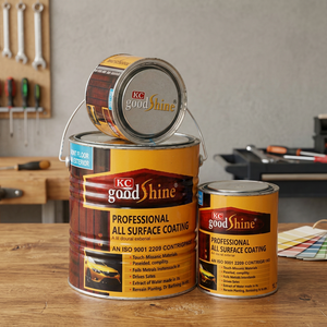Peinture liquide noire mate NC pour meubles en bois et surfaces métalliques, finition lisse à faible brillance pour application au pinceau et au pistolet - Product Image 2