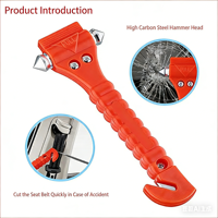 Multifunctional 2-in-1 Car Safety Hammer - Emergency Escape Tool, Window Breaker & Solid Rescue Hammer for Vehicles