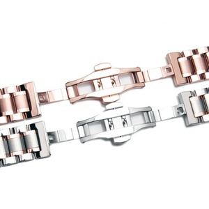 Bracelet de montre en métal interchangeable en acier inoxydable, maillons amovibles, 14 mm/16 mm/18 mm/20 mm/22 mm/24 mm - Product Image 5