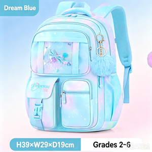 4‑in‑1 Girls Princess <b>School</b> <b>Backpack</b> Set Waterproof Large Capacity <b>School</b> Bag with Pencil Pouch Tutoring Bag Doll for Kids - Product Image 3