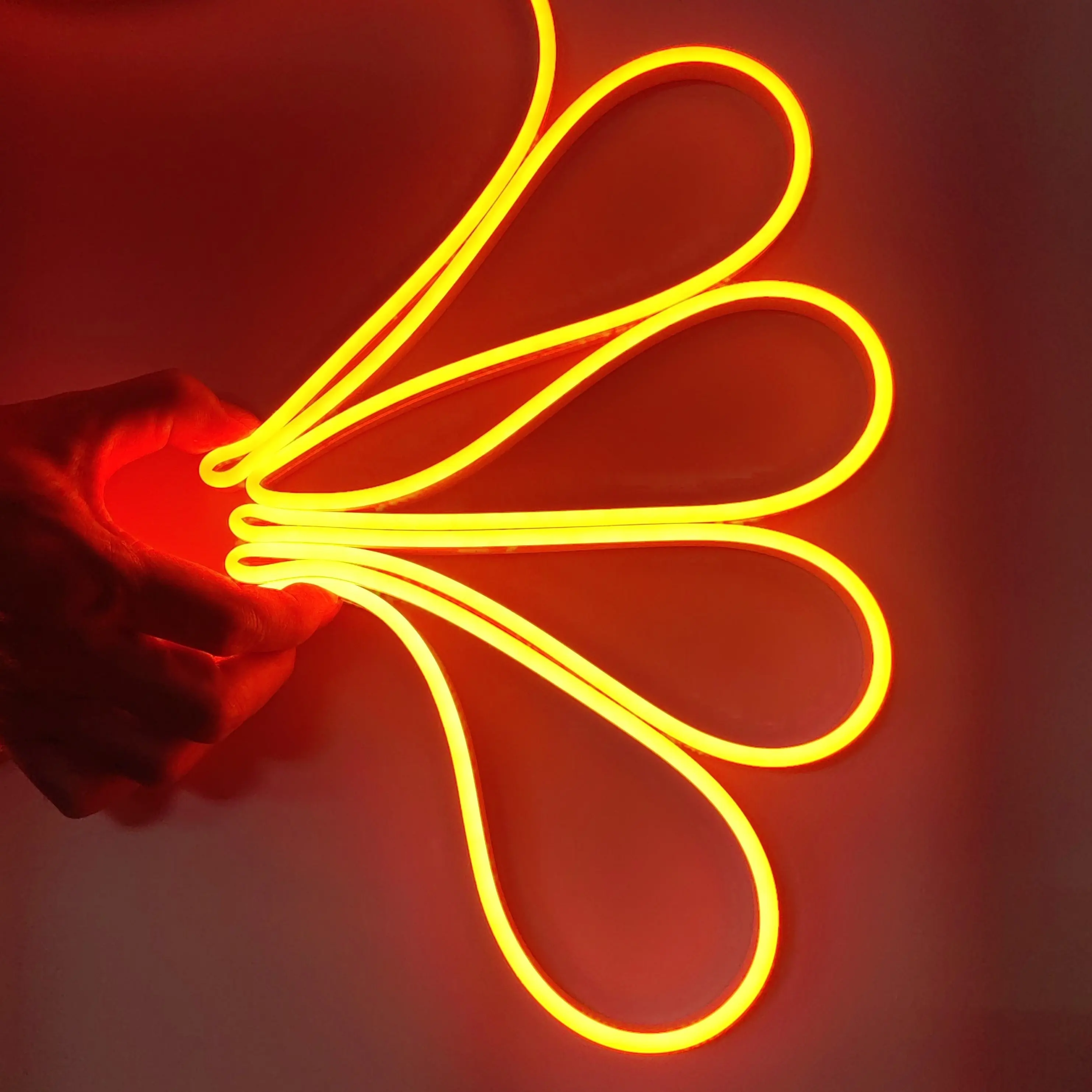 เชือกนีออน LED แบบตัดได้ไฟนีออนสำหรับตกแต่งบ้านงานปาร์ตี้วันหยุด