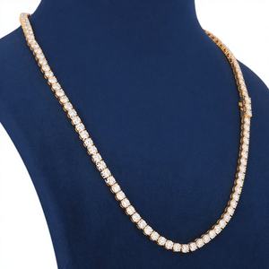 Collier de luxe en argent sterling 925 avec diamant de laboratoire cultivé pour mariage, usage quotidien et cadeaux - Product Image 1