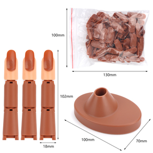 Modèle de mains de doigts protiques <span class=keywords><strong>pour</strong></span> la fabrication des ongles, exercices de peinture, outil d'entraînement manucure <span class=keywords><strong>pour</strong></span> débutant, équipement de pratique - Product Image 4