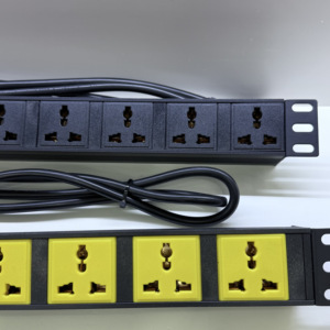 2025 New Arrival 1U 19'' Rackmount 6 Ways PDU, Customizable Colors Brasil Power Distribution Unit, for <b>Network</b> <b>Cabinets</b> PDU - Product Image 4