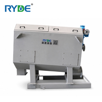 Microfiltre à alimentation interne en acier inoxydable SS304, style rotatif avec moteur et boîte de vitesses pour le traitement des eaux usées, 75 m³/h, prix usine