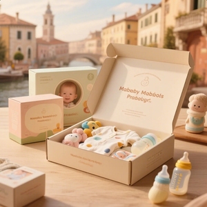 Biodegradabile stampa su ordinazione della scatola di carta patinata di colore per la scatola regalo del bambino che timbra i prodotti per la casa OEM la festa della mamma accetta - Product Image 4