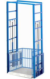 Fabrika fiyat hidrolik kargo asansörü 1Ton hidrolik kargo asansörü 2-10m duvara monte elektrikli dikey depo - Product Image 3