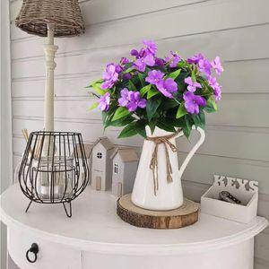 Fleurs d'impatiens artificielles pour la décoration extérieure de la cour, de la clôture, de la maison <span class=keywords><strong>et</strong></span> les accessoires de photographie de jardin - Product Image 3