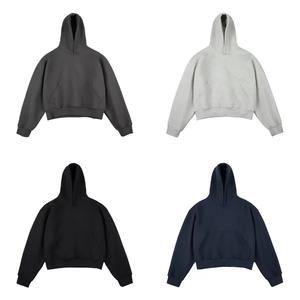 Sweat-shirt à capuche surdimensionné en molleton français 100% coton de 450 g/m², de qualité supérieure, pour l'hiver - Product Image 3