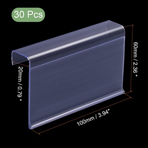 Easy-Insert <b>Plastic</b> <b>Shelf</b> Data Strip Adhesive Price Tag Holder for Quick Label Updates and Retail Merchandising - Product Image 2