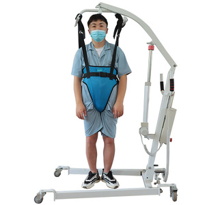 Gilet d'assistance à la marche Yuqilin en maille bleue réglable pour la rééducation post-AVC, soutien au transfert des personnes âgées, utilisation manuelle - Product Image 1