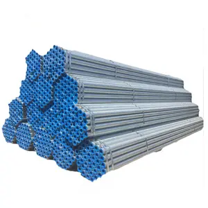Tubo zincato 1 1/2 "x SCH40 S275JR o S355JR o S355J2 12.000mm EN10219 tubi in acciaio saldato longitudinale alta qualità adeguata