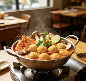 Boulettes de poisson surimi halal surgelées de grande taille, saveur croaker jaune, ingrédients pour fondue chinoise, pour la vente en gros aux restaurants d'Asie du Sud-Est - Product Image 4