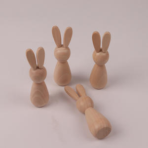 Ornement de table en bois à faire soi-même, petit <span class=keywords><strong>lapin</strong></span> en bois, décoration de <span class=keywords><strong>lapin</strong></span> de Pâques, poupée de <span class=keywords><strong>lapin</strong></span> - Product Image 3