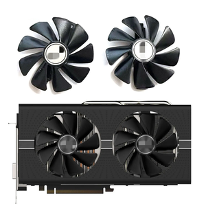 95มม. ไม่มีสายเคเบิล CF1015H12D/FDC10U12S9-C RX580 RX480 RX570 VGA กราฟิกพัดลมสำหรับระบายความร้อนการ์ดวิดีโอ <span class=keywords><strong>RX</strong></span> <span class=keywords><strong>570</strong></span>/580/480 - Product Image 1